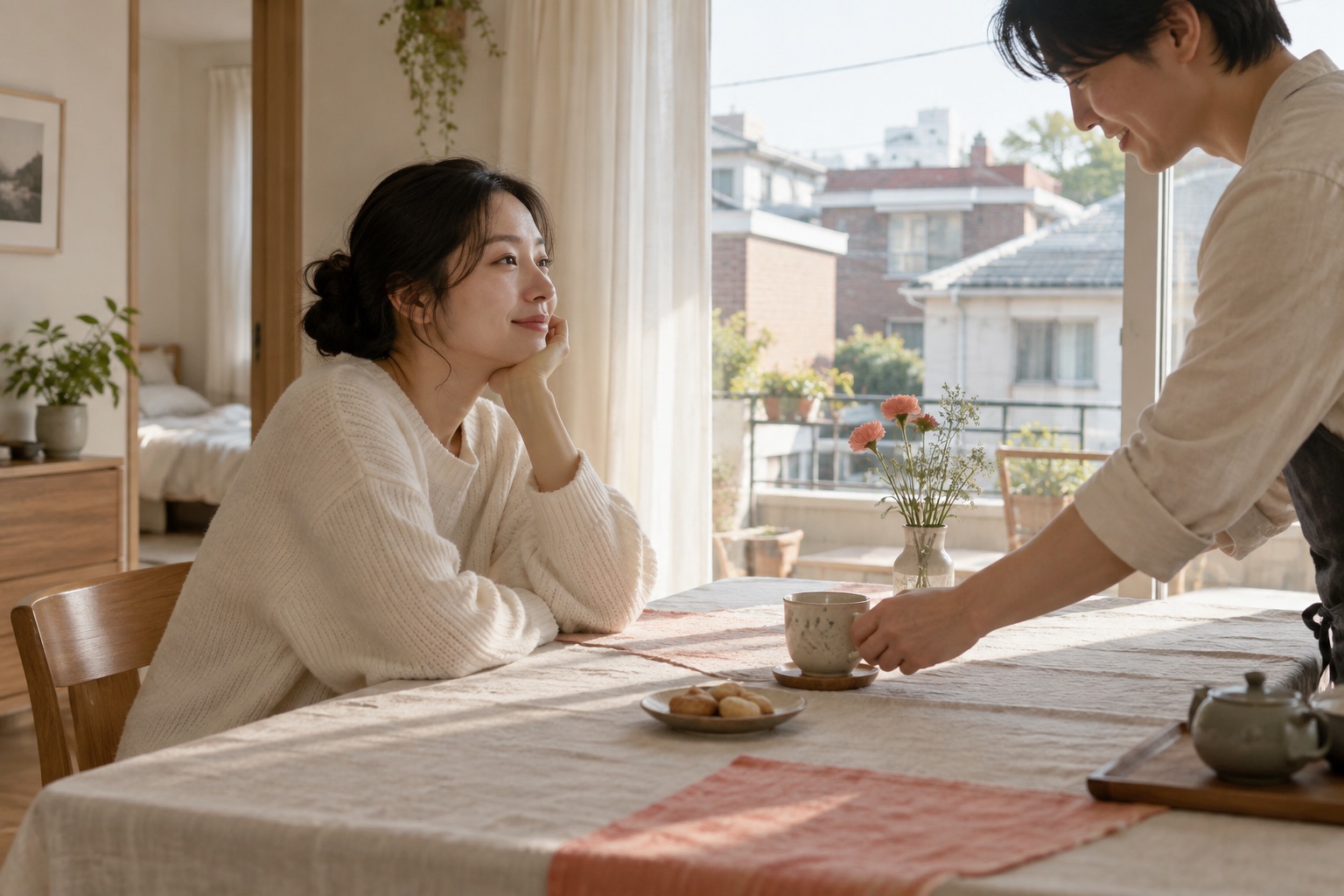 빌라의 식탁 · 가까이 놓이는 차 한 잔과 일상