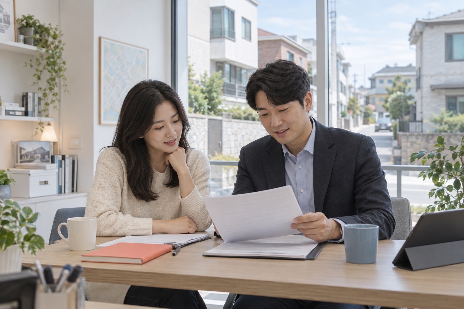 주택가 중개사무소 · 동등한 눈높이의 전문가 연결