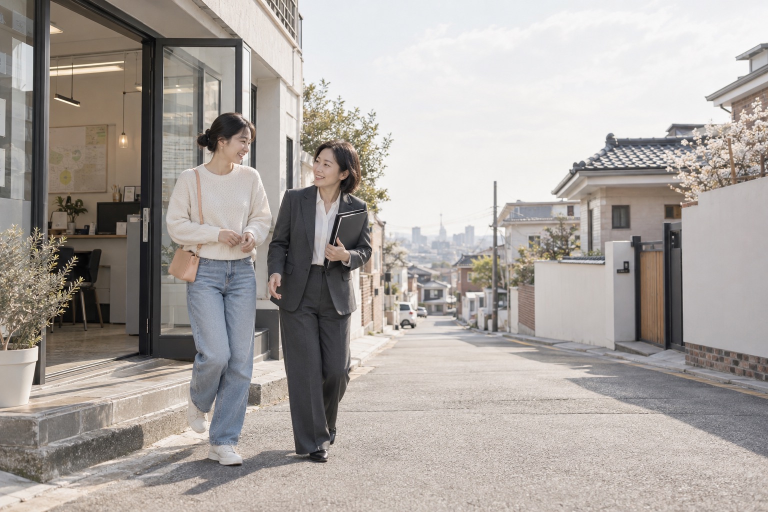 저층 주택가 · 상담 후 다시 이어지는 생활의 동선